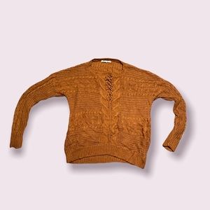 Brown Thanksgiving Top Wool